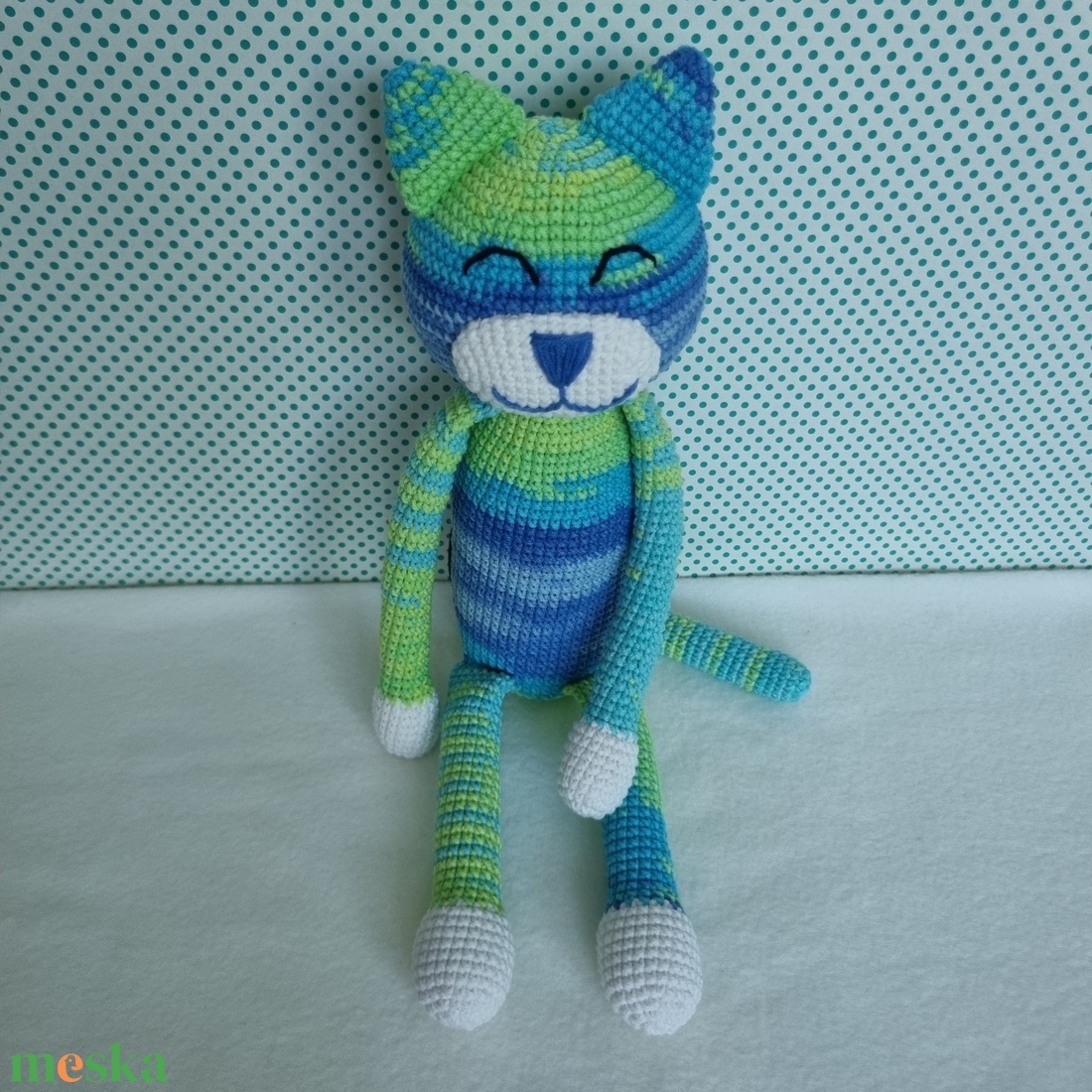 Horgolt macska amigurumi #19 - játék & sport - plüssállat & játékfigura - cica - Meska.hu