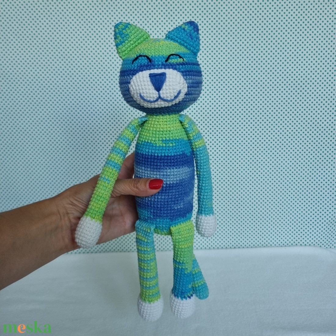 Horgolt macska amigurumi #19 - játék & sport - plüssállat & játékfigura - cica - Meska.hu