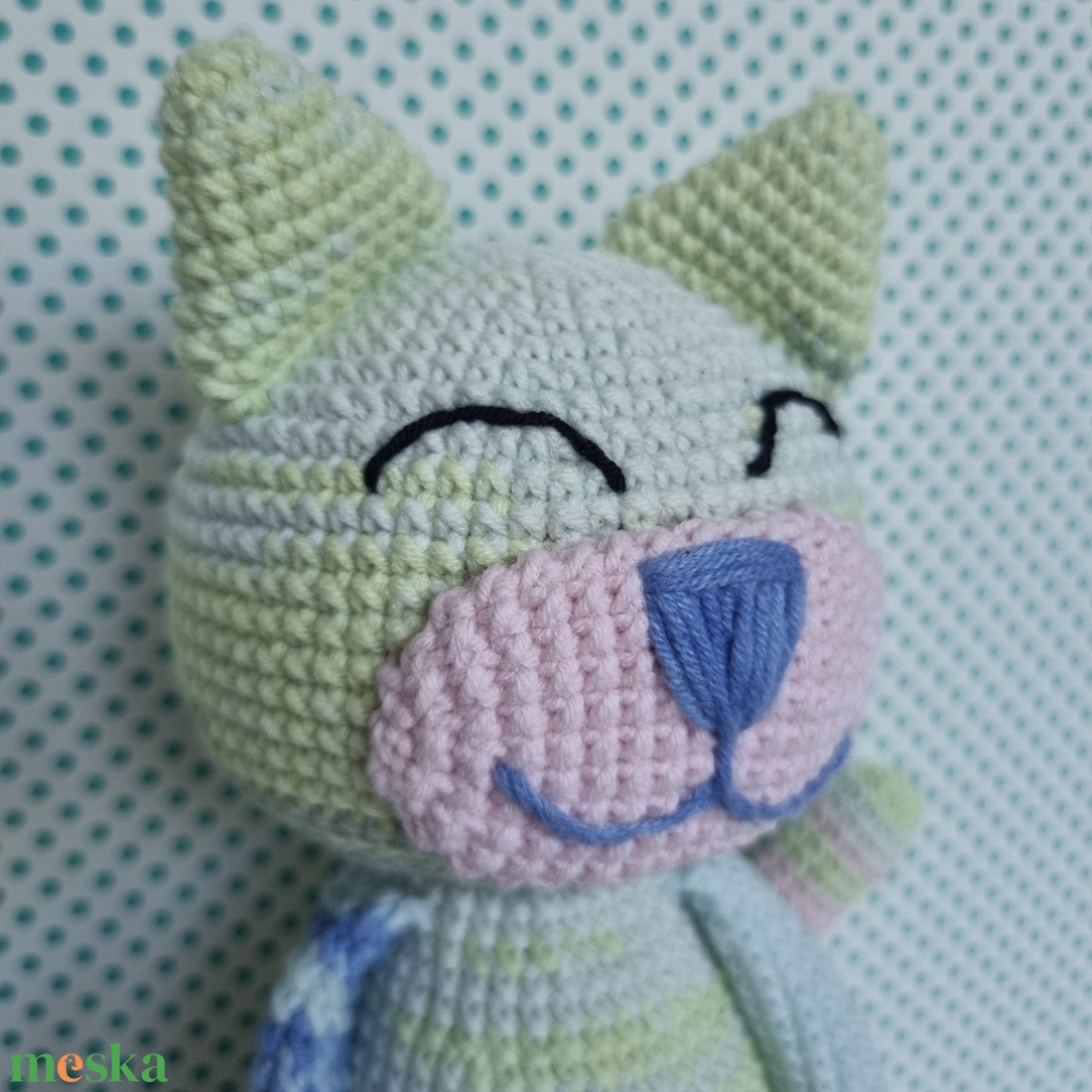 Horgolt macska amigurumi #20 - játék & sport - plüssállat & játékfigura - cica - Meska.hu