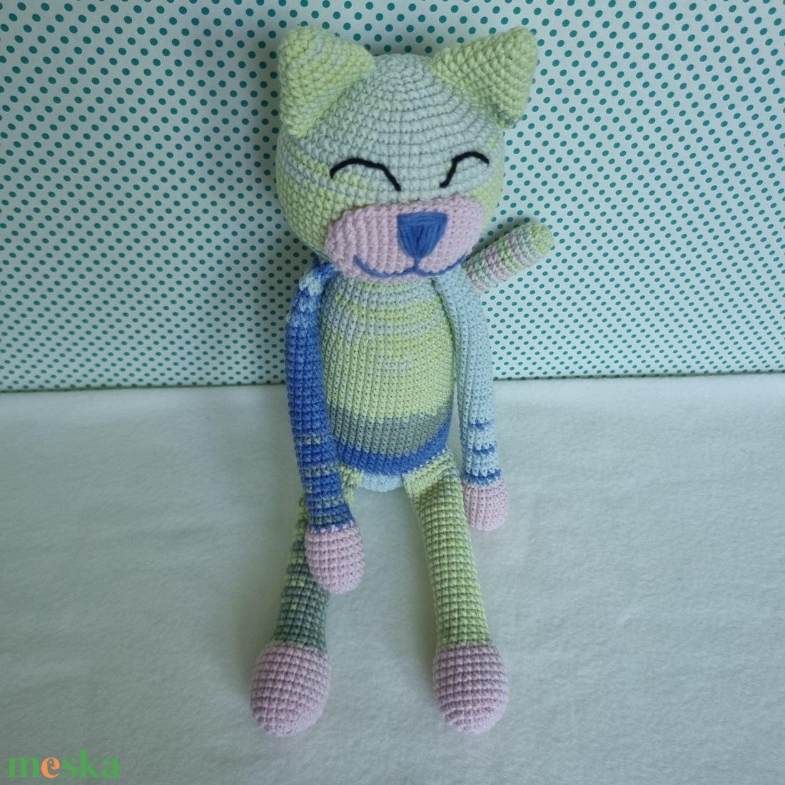 Horgolt macska amigurumi #20 - játék & sport - plüssállat & játékfigura - cica - Meska.hu
