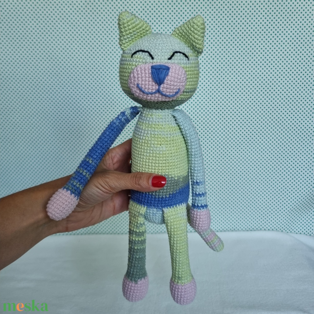 Horgolt macska amigurumi #20 - játék & sport - plüssállat & játékfigura - cica - Meska.hu