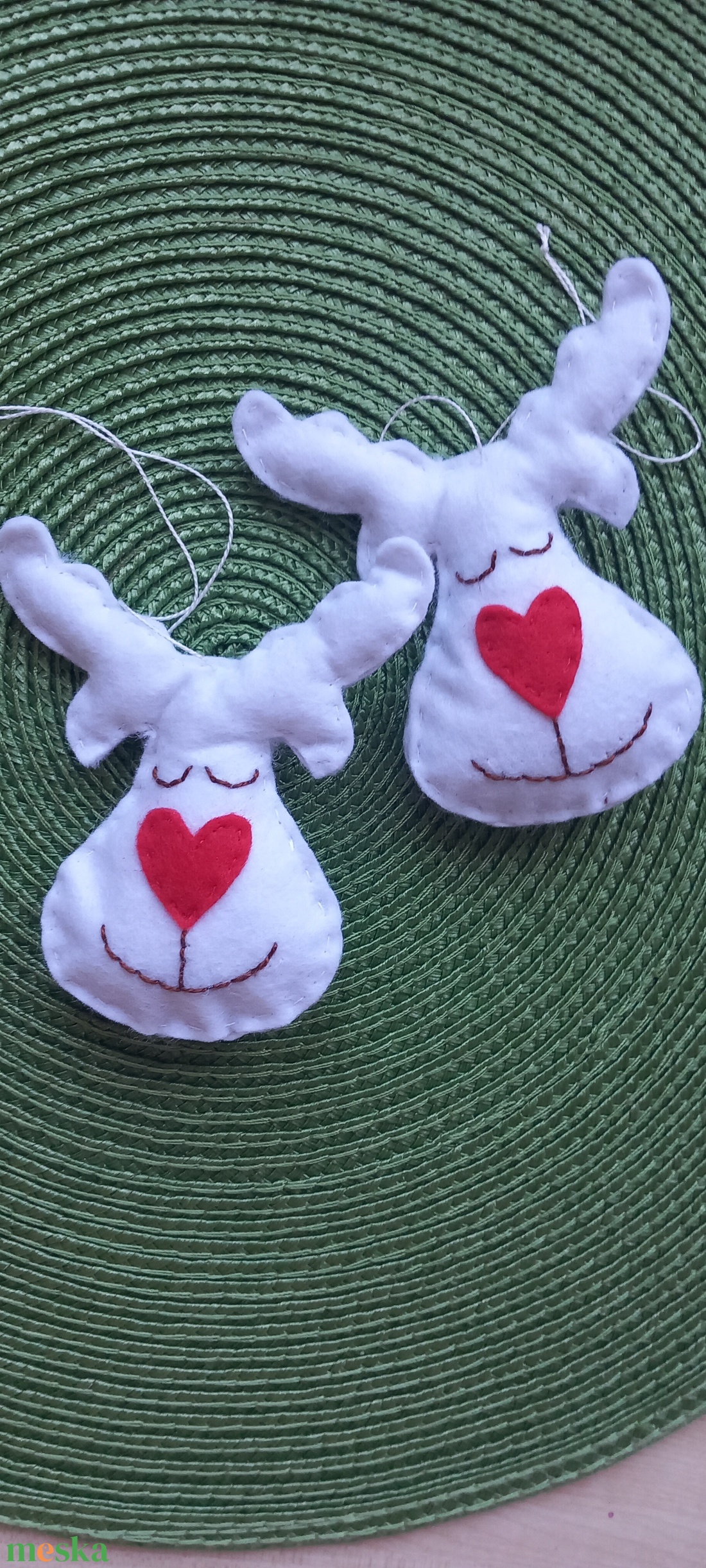 2 db Filc Rudolf - karácsony - karácsonyi ajándékozás - karácsonyi ajándékcsomagolás - Meska.hu