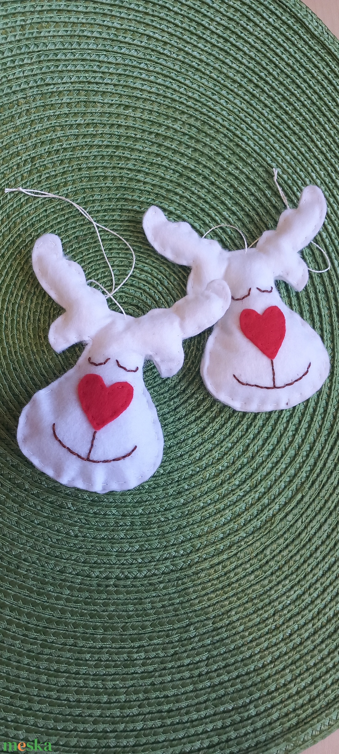 2 db Filc Rudolf - karácsony - karácsonyi ajándékozás - karácsonyi ajándékcsomagolás - Meska.hu