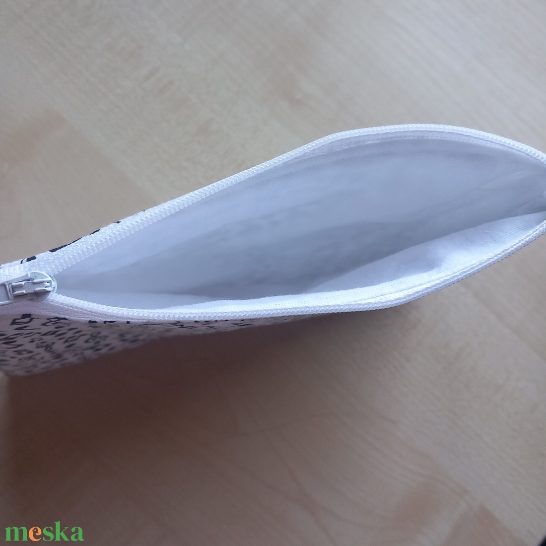 Hangjegy mintás vászon neszeszer - táska & tok - neszesszer - Meska.hu