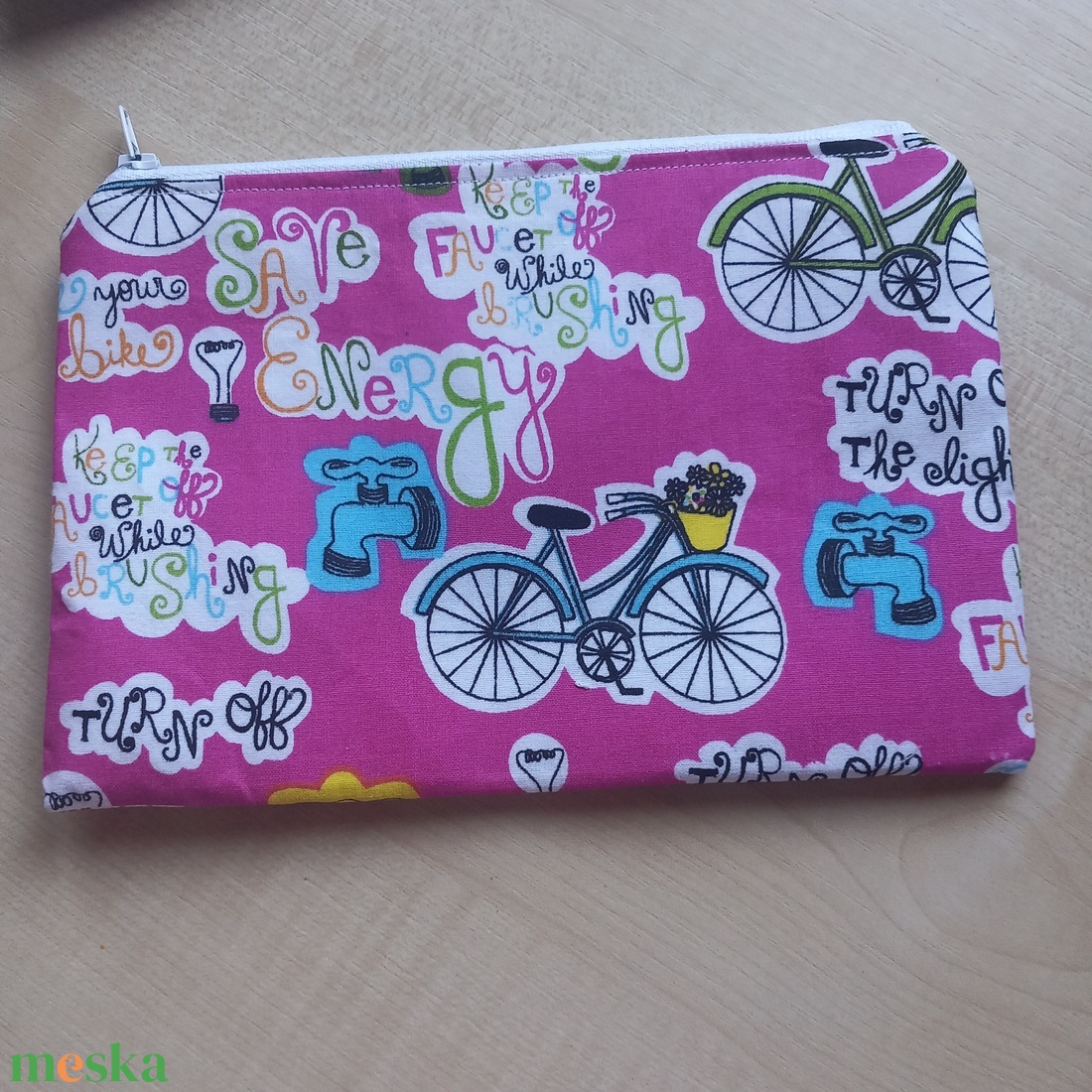 Bicikli mintás neszesszer - táska & tok - neszesszer - Meska.hu