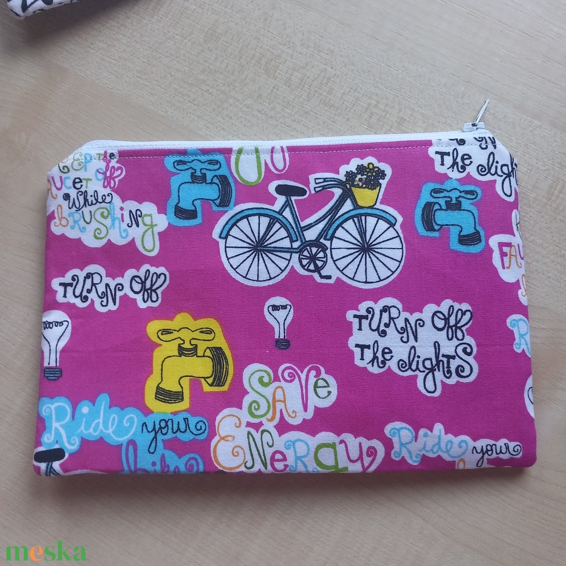 Bicikli mintás neszesszer - táska & tok - neszesszer - Meska.hu