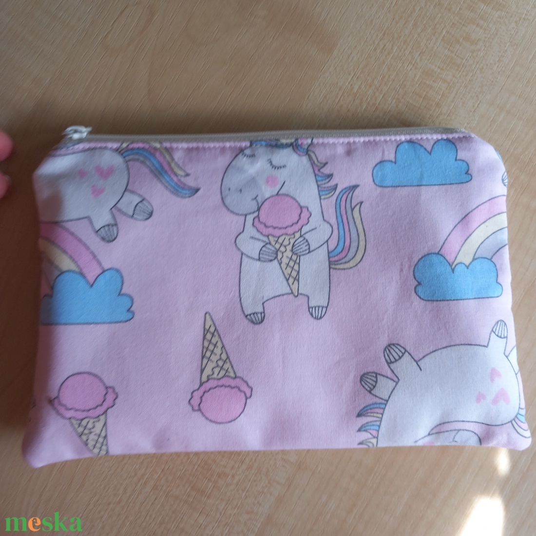 Unicornisos vászon neszeszer - táska & tok - neszesszer - Meska.hu