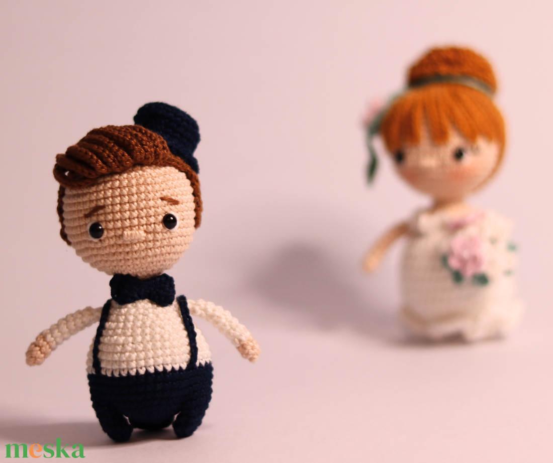 HORGOLÁSMINTA - horgolt menyasszony és vőlegény, amigurumi horgolásminta PDF - kellékek & szerszámok - Meska.hu