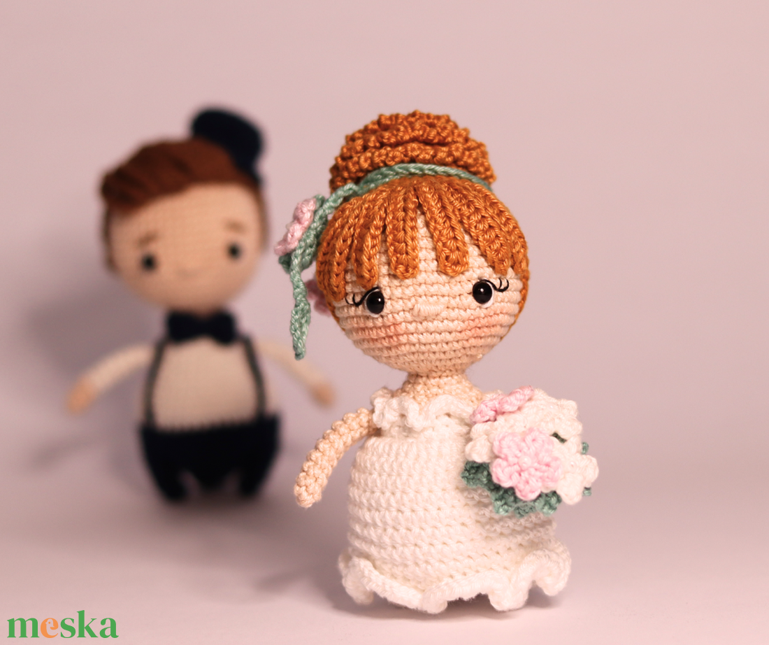 HORGOLÁSMINTA - horgolt menyasszony és vőlegény, amigurumi horgolásminta PDF - kellékek & szerszámok - Meska.hu