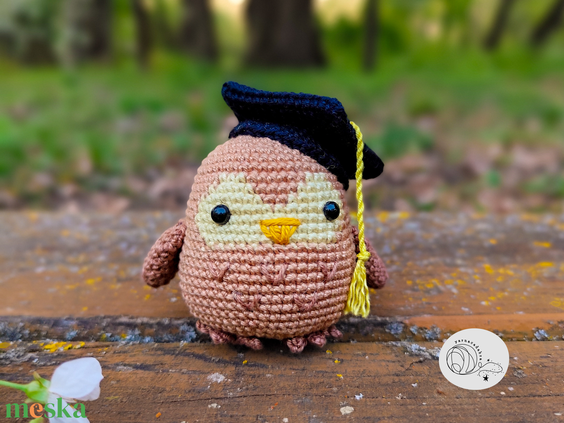 HORGOLÁSMINTA - Amigurumi bagoly, pdf horgolásminta - kellékek & szerszámok - szerszámok, eszközök - eszköz kötéshez, horgoláshoz - Meska.hu
