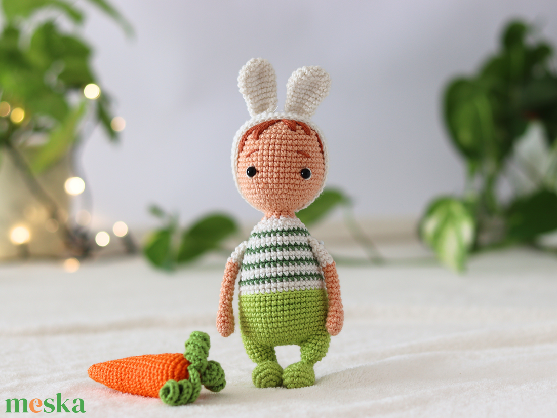 HORGOLÁSMINTA - Béci, a nyúl, amigurumi horgolásminta PDF - kellékek & szerszámok - szerszámok, eszközök - eszköz kötéshez, horgoláshoz - Meska.hu