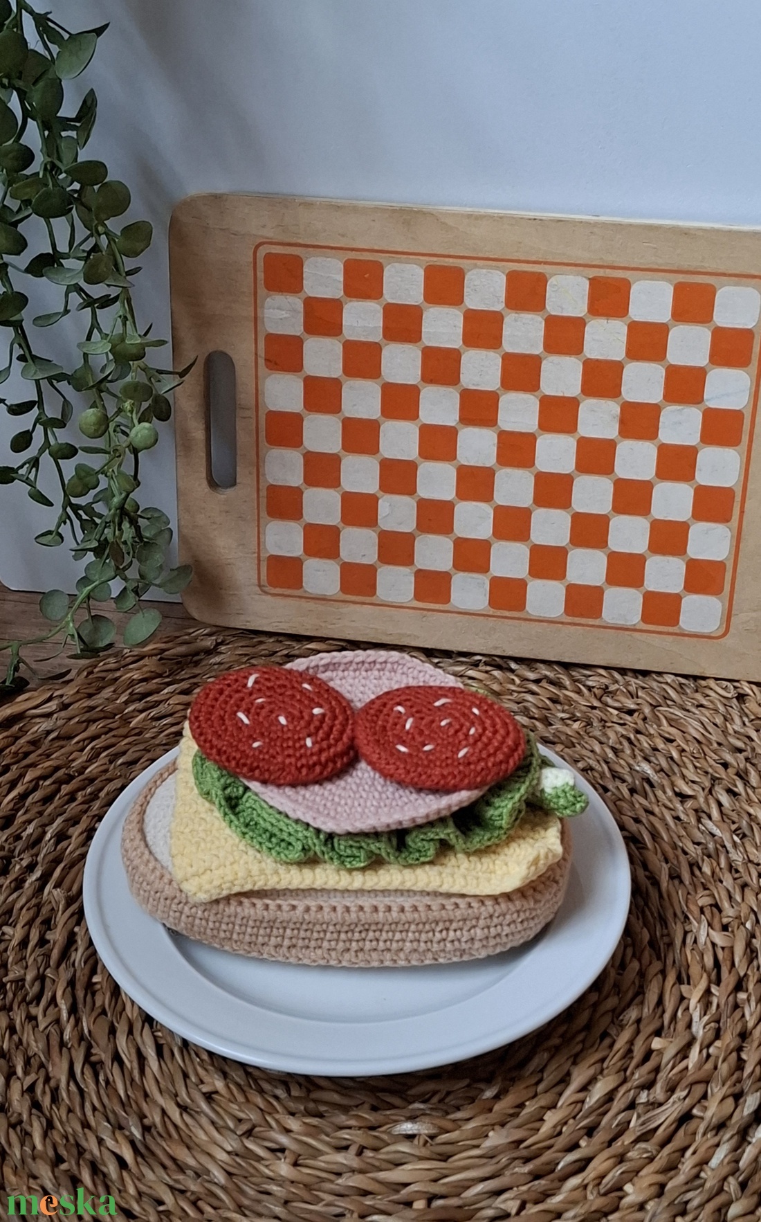 Horgolt szendvics szett - étel babakonyhába - játék & sport - szerepjáték - Meska.hu