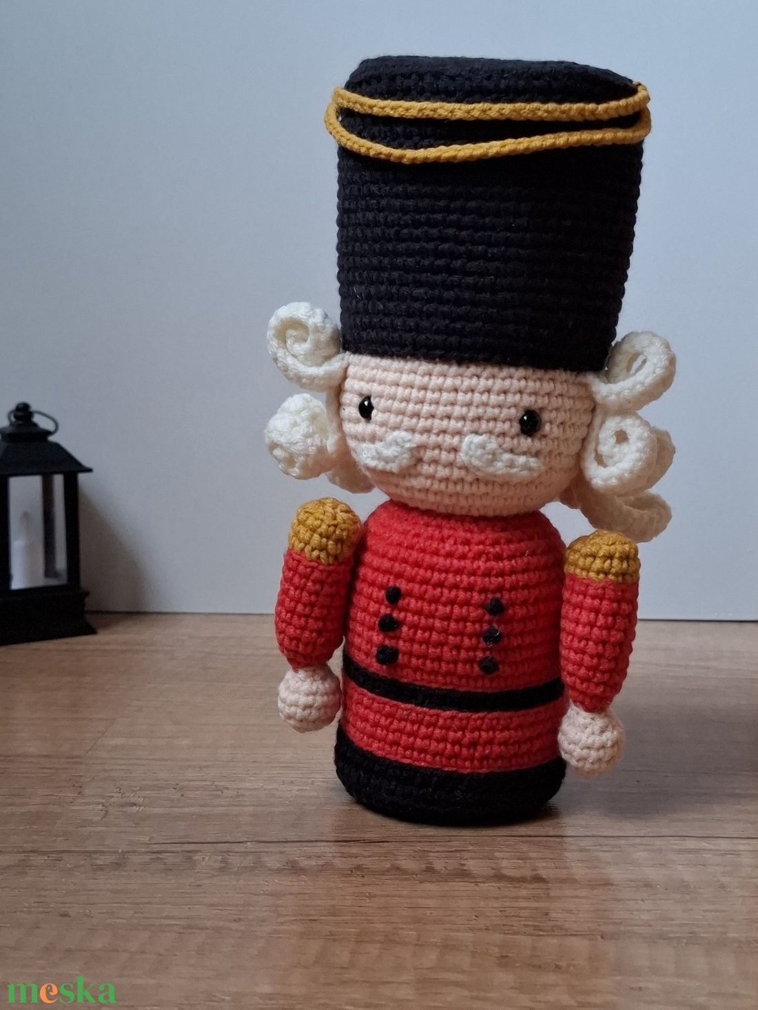 Horgolt Diótörő figura - karácsony - karácsony - karácsonyi lakásdekoráció - karácsonyi manók, figurák - Meska.hu