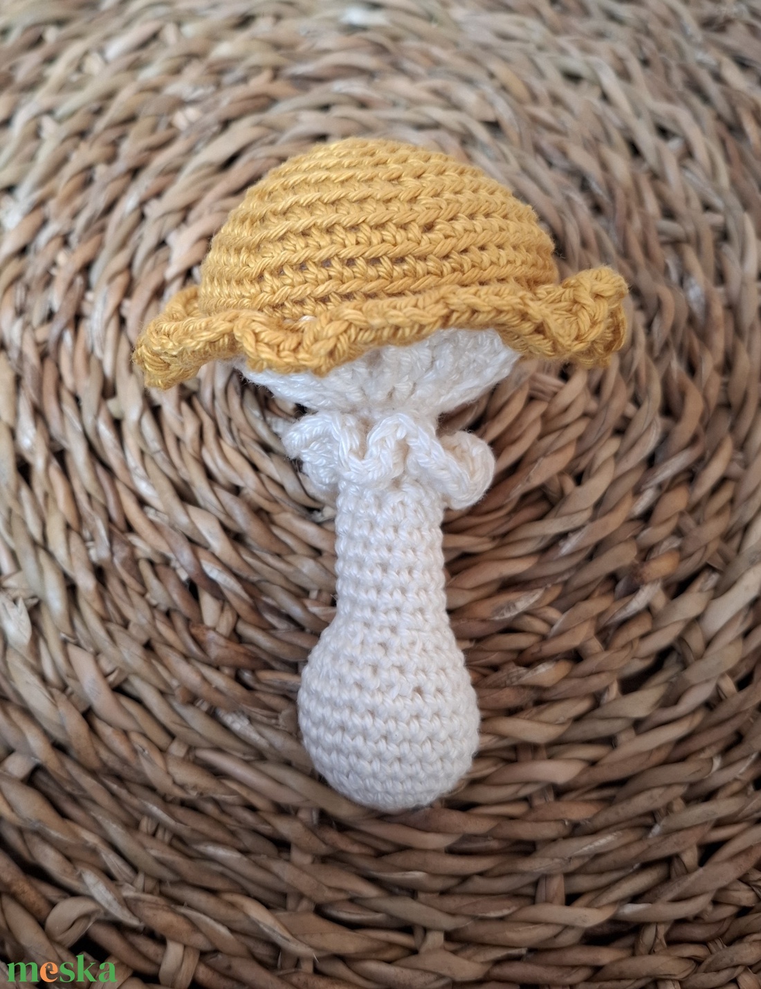 Horgolt gomba csörgő -  - Meska.hu