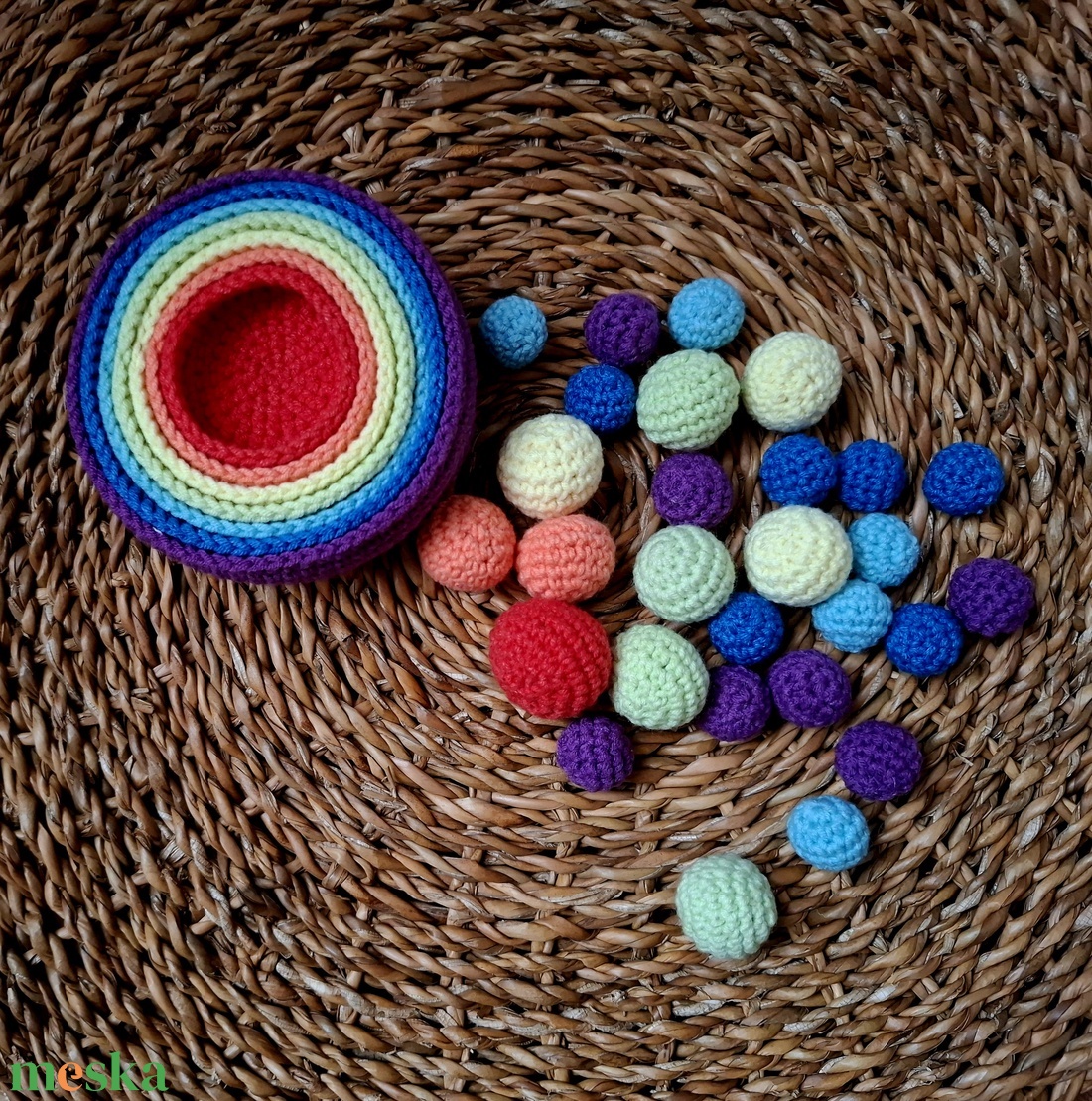 Montessori szortírozó játék - játék & sport - készségfejlesztő és logikai játék - szín és formaválogató játékok - Meska.hu