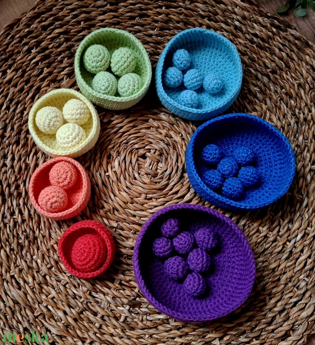 Montessori szortírozó játék - játék & sport - készségfejlesztő és logikai játék - szín és formaválogató játékok - Meska.hu