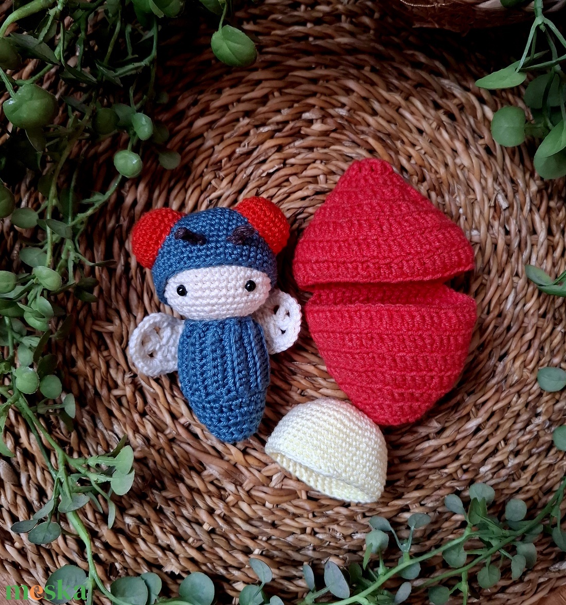 Horgolt játék szett - a légy életciklusa - játék & sport - készségfejlesztő és logikai játék - oktató játékok - Meska.hu