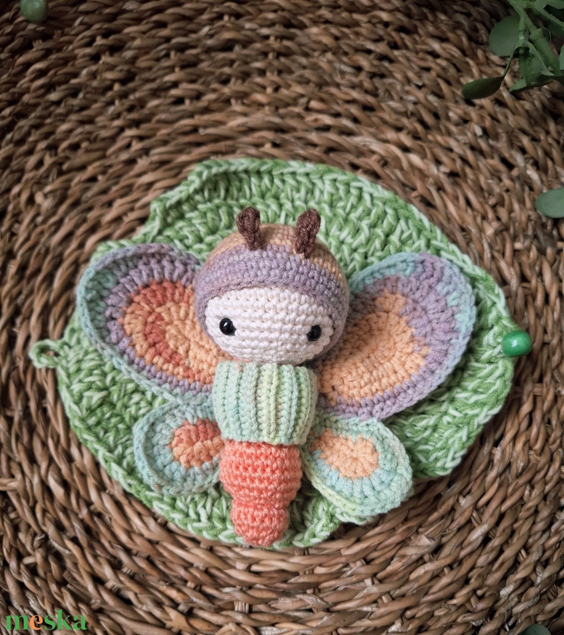 A pillangó csodálatos átalakulását horgolt játék szett - játék & sport - készségfejlesztő és logikai játék - oktató játékok - Meska.hu