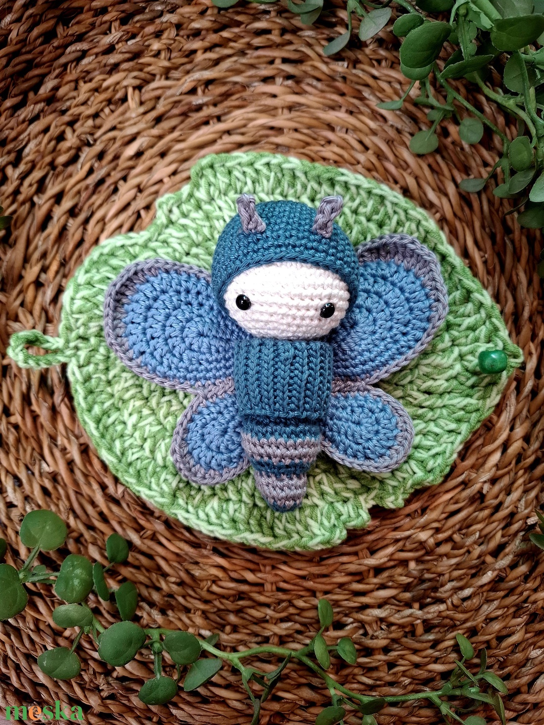 A pillangó csodálatos átalakulása horgolt játék szett - játék & sport - készségfejlesztő és logikai játék - oktató játékok - Meska.hu