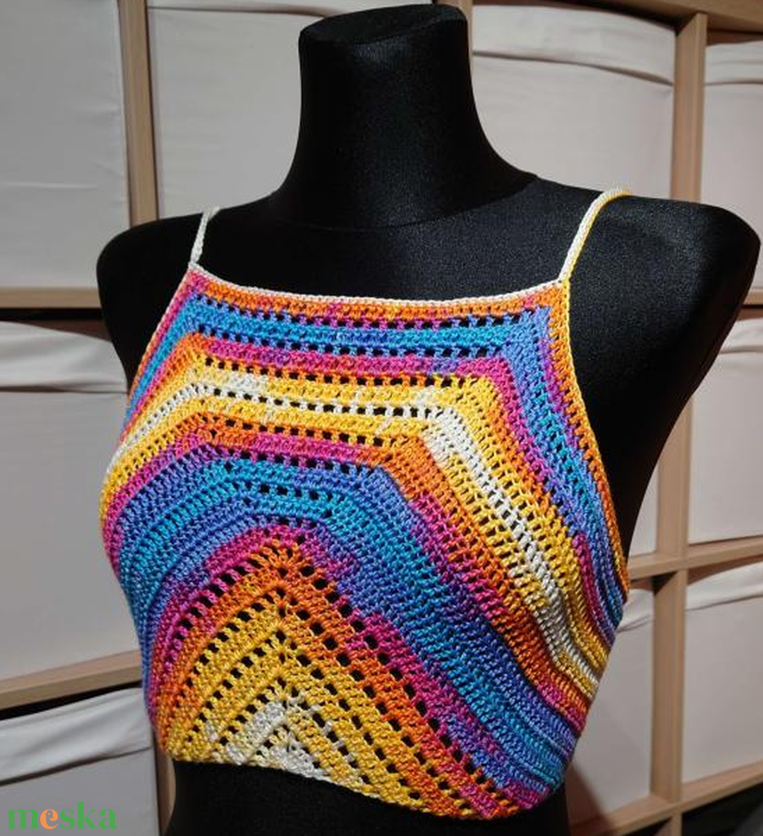Tropical horgolt fesztivál crop top - ruha & divat - női ruha - top - Meska.hu Tropical horgolt fesztivál crop top - ruha & divat - női ruha - top - Meska.hu