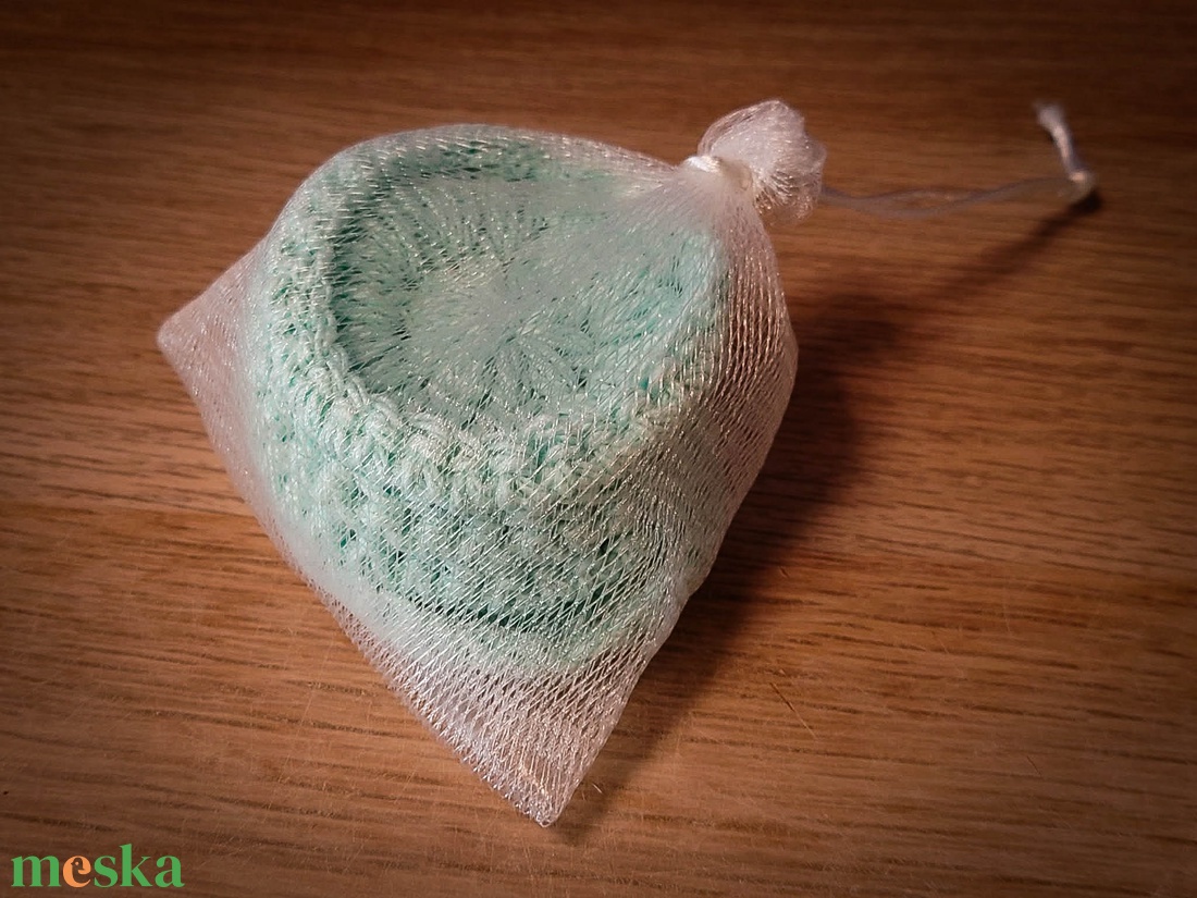 Horgolt arctisztító korong biopamutból  - szépségápolás - arcápolás - arctisztító korong - Meska.hu