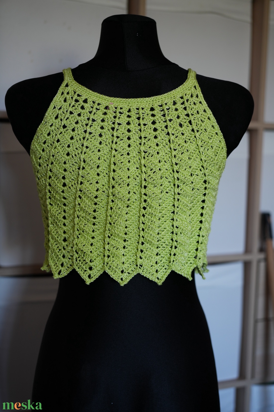 Élénk nyári croptop - ruha & divat - női ruha - top - Meska.hu