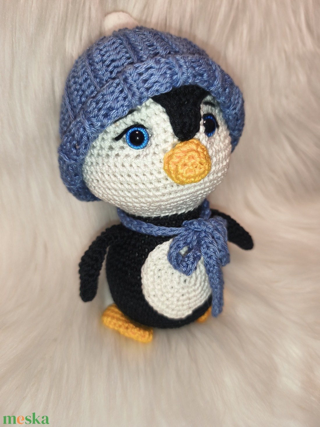 Horgolt pamut pingvin - játék & sport - plüssállat & játékfigura - más figura - Meska.hu Horgolt pamut pingvin - játék & sport - plüssállat & játékfigura - más figura - Meska.hu