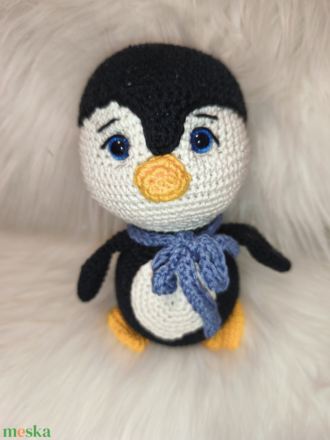 Horgolt pamut pingvin - játék & sport - plüssállat & játékfigura - más figura - Meska.hu Horgolt pamut pingvin - játék & sport - plüssállat & játékfigura - más figura - Meska.hu