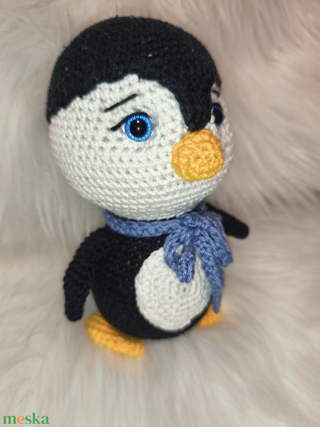 Horgolt pamut pingvin - játék & sport - plüssállat & játékfigura - más figura - Meska.hu Horgolt pamut pingvin - játék & sport - plüssállat & játékfigura - más figura - Meska.hu