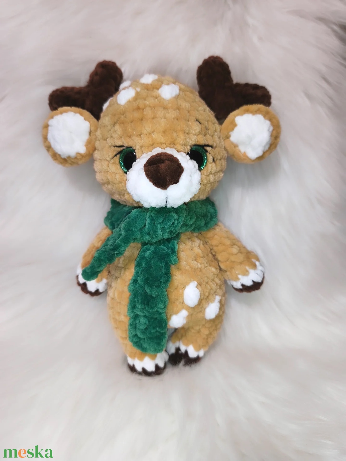 Horgolt plüss szarvas - játék & sport - plüssállat & játékfigura - más figura - Meska.hu