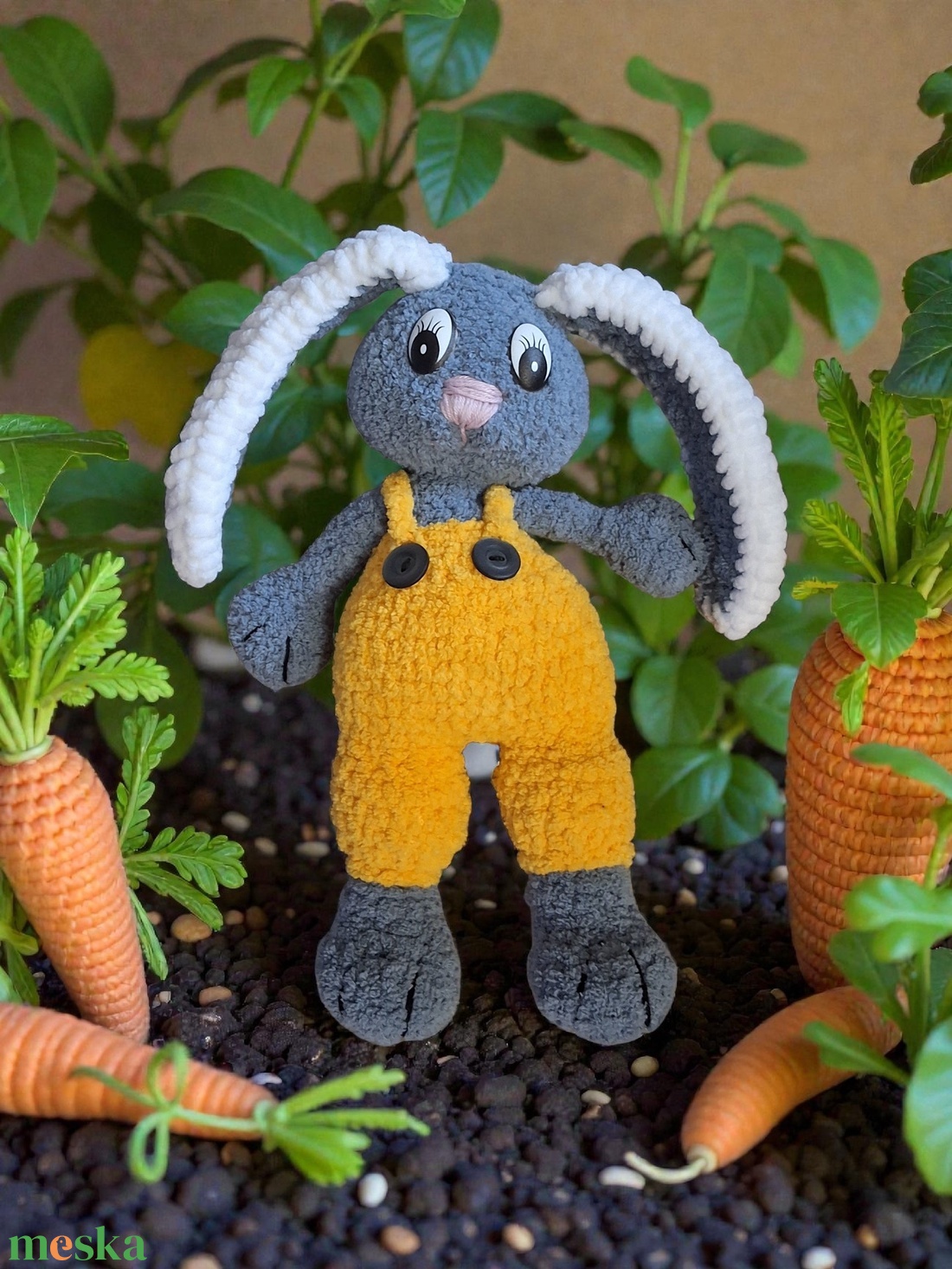 Kantáros nyuszi - játék & sport - plüssállat & játékfigura - nyuszi - Meska.hu