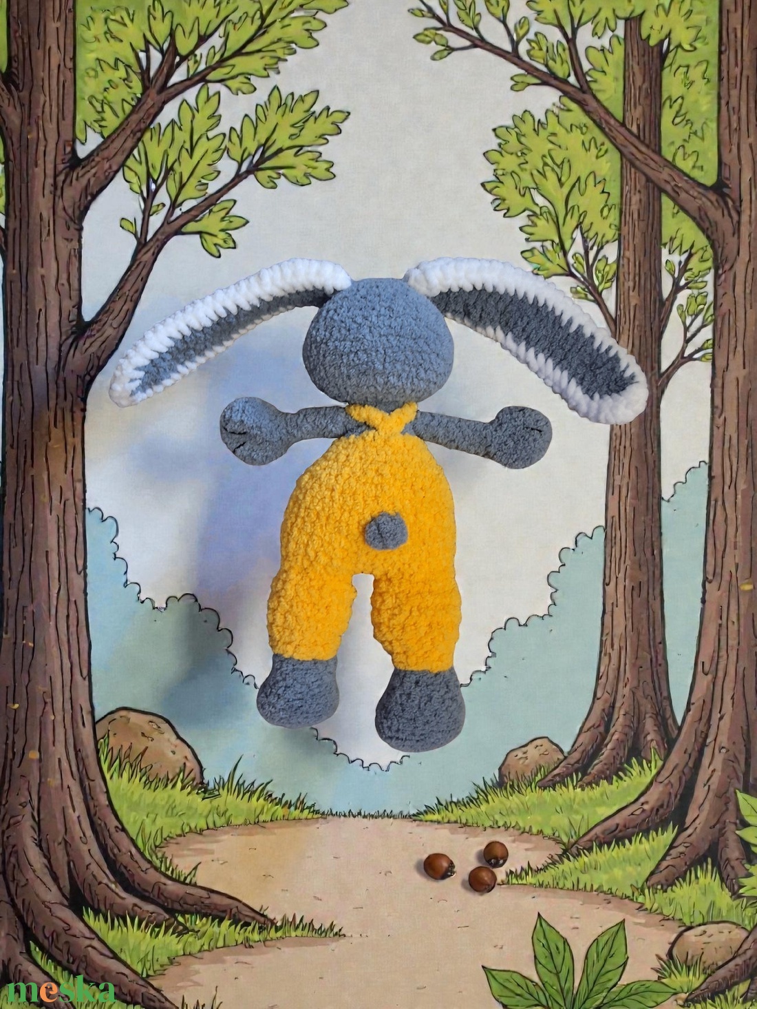 Kantáros nyuszi - játék & sport - plüssállat & játékfigura - nyuszi - Meska.hu