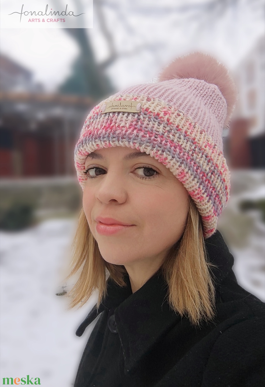 Szeder-inda kötött sapka  - ruha & divat - sál, sapka, kendő - fejpánt - Meska.hu