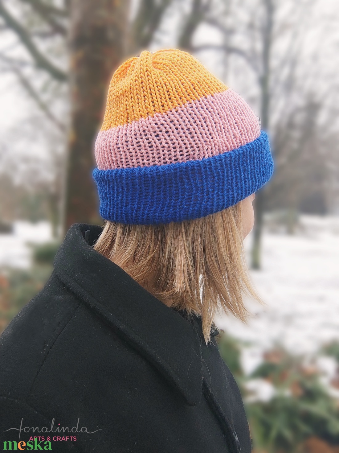 BERLIN - ki-be fordítható sapka  - ruha & divat - sál, sapka, kendő - fejpánt - Meska.hu