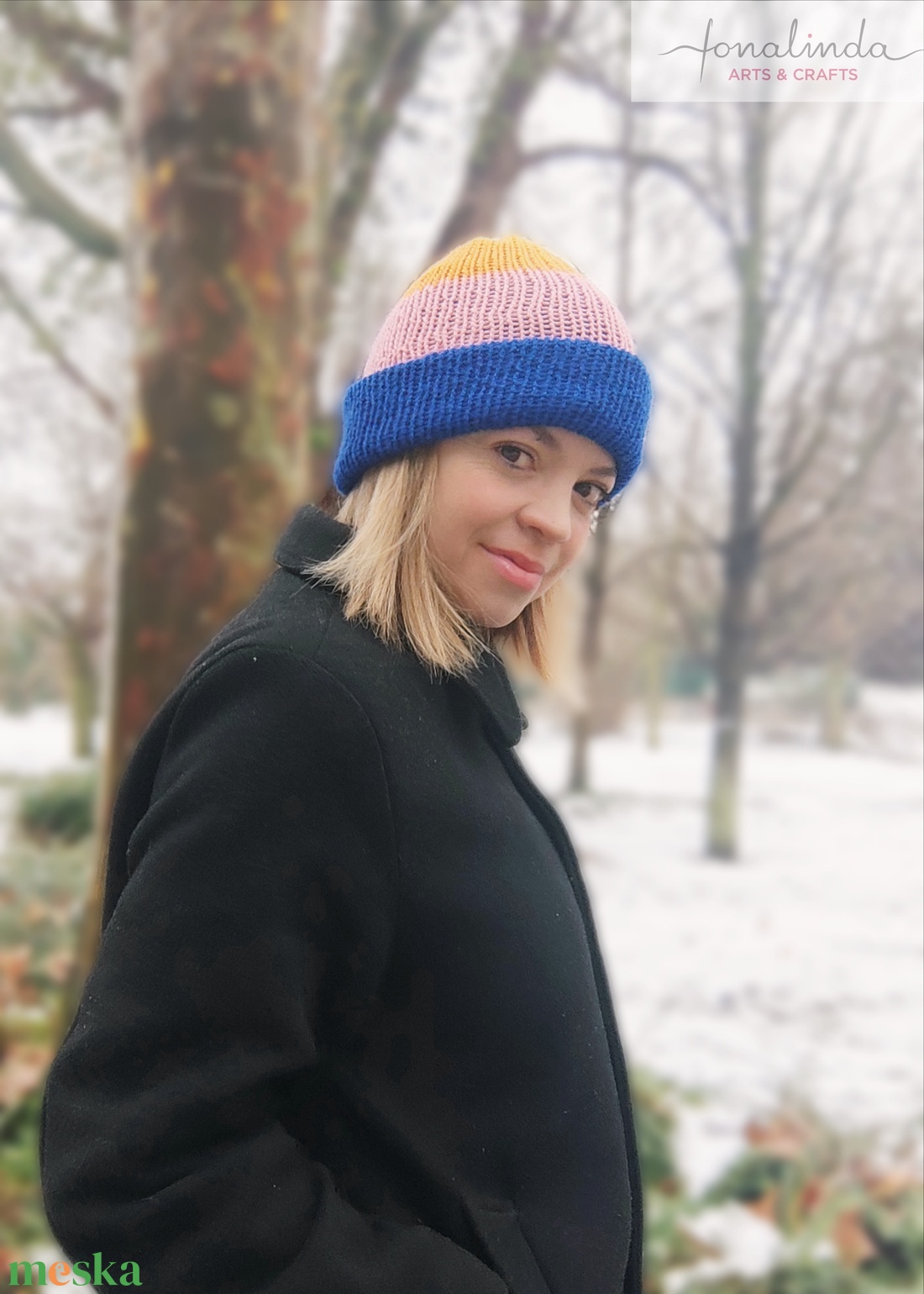 BERLIN - ki-be fordítható sapka  - ruha & divat - sál, sapka, kendő - fejpánt - Meska.hu