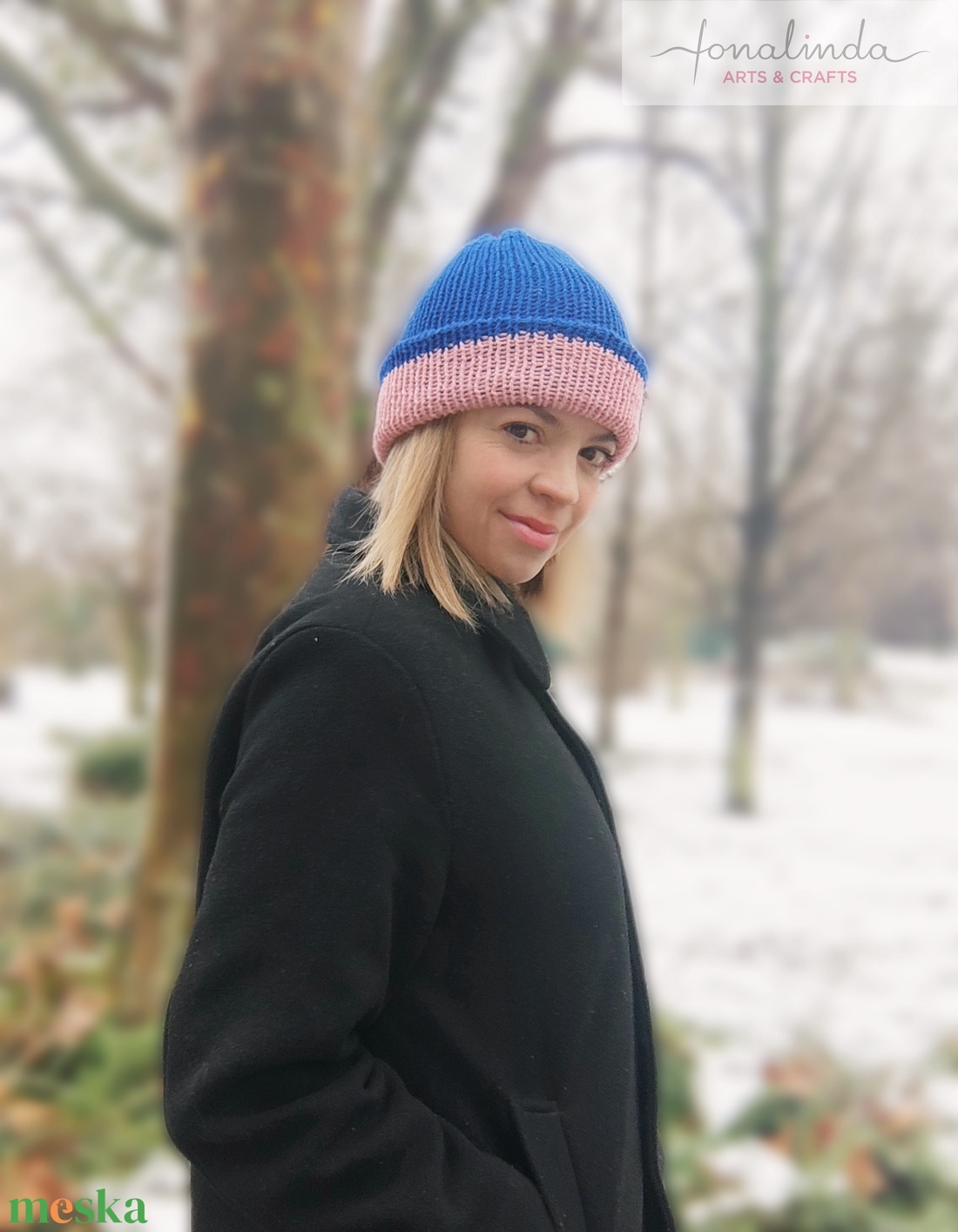 BERLIN - ki-be fordítható sapka  - ruha & divat - sál, sapka, kendő - fejpánt - Meska.hu