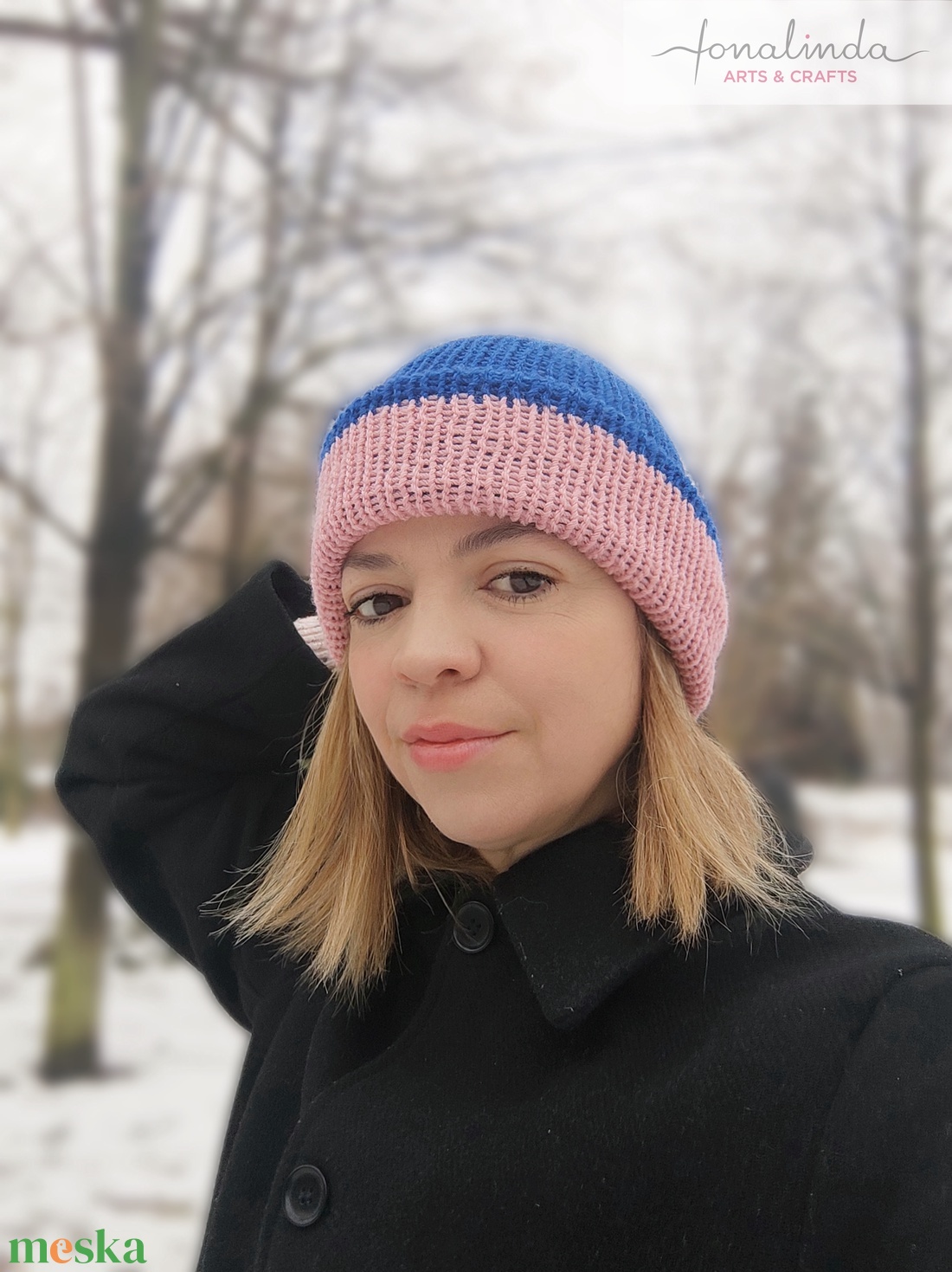 BERLIN - ki-be fordítható sapka  - ruha & divat - sál, sapka, kendő - fejpánt - Meska.hu