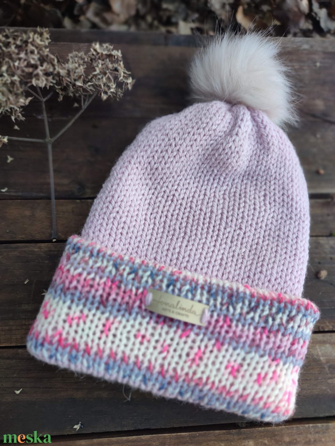 Szeder-inda kötött sapka  - ruha & divat - sál, sapka, kendő - fejpánt - Meska.hu