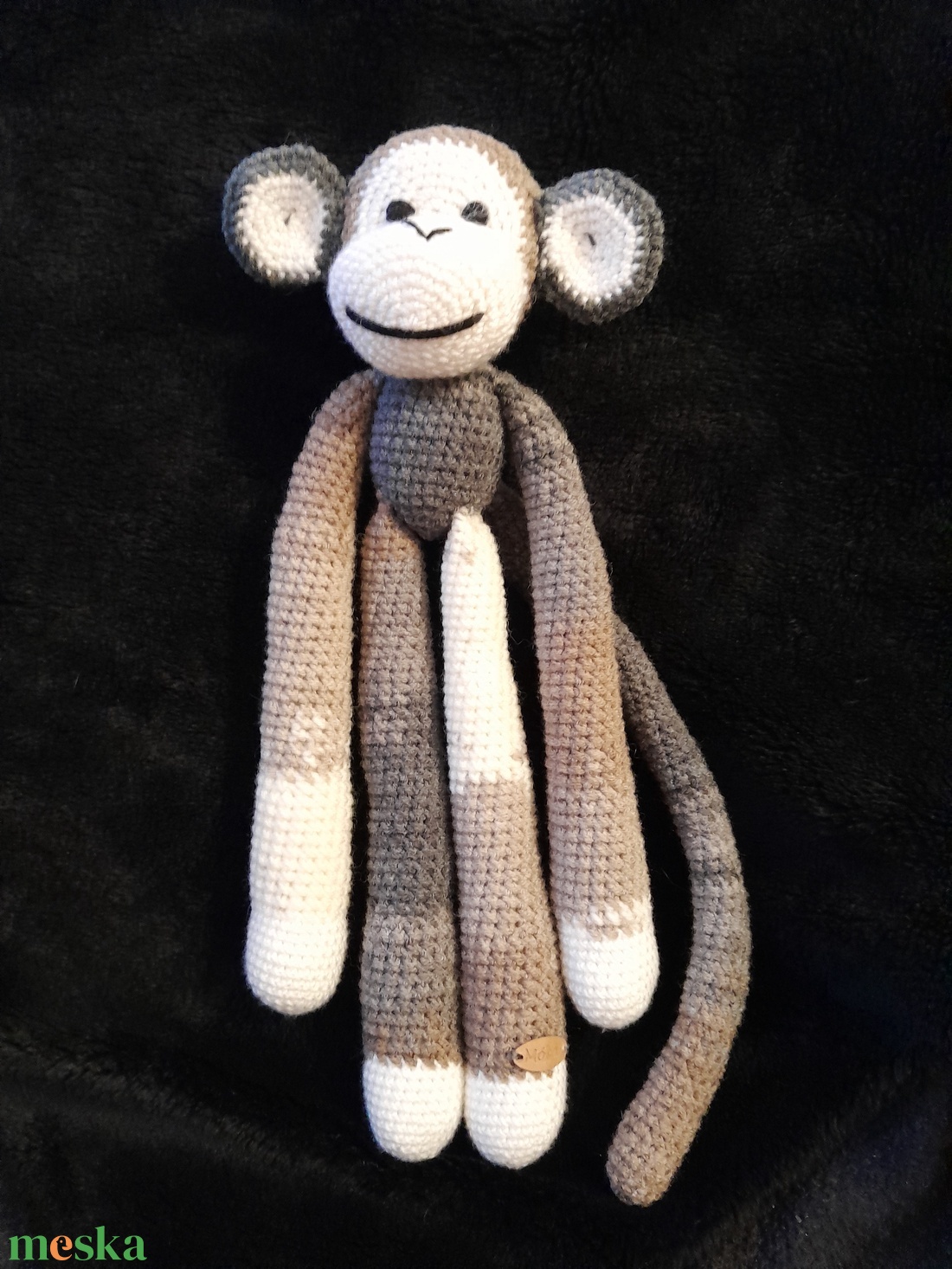 Horgolt majom - játék & sport - plüssállat & játékfigura - más figura - Meska.hu