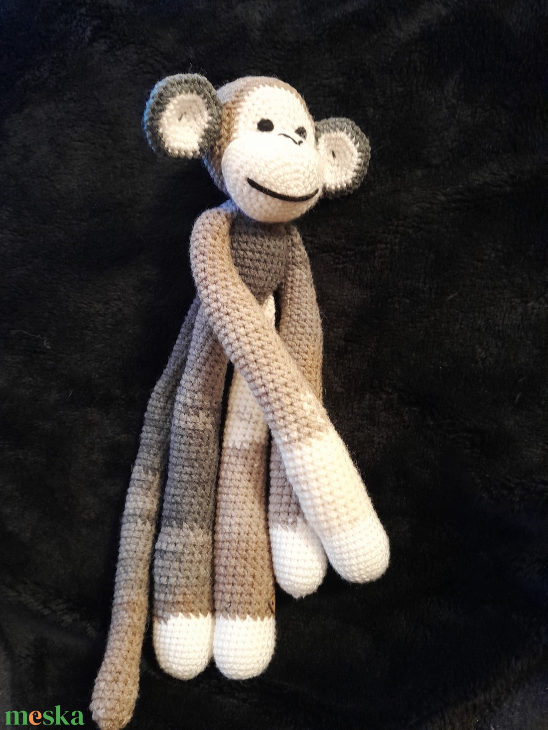 Horgolt majom - játék & sport - plüssállat & játékfigura - más figura - Meska.hu