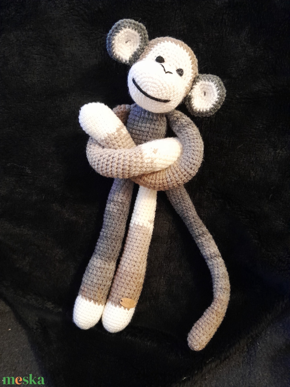 Horgolt majom - játék & sport - plüssállat & játékfigura - más figura - Meska.hu