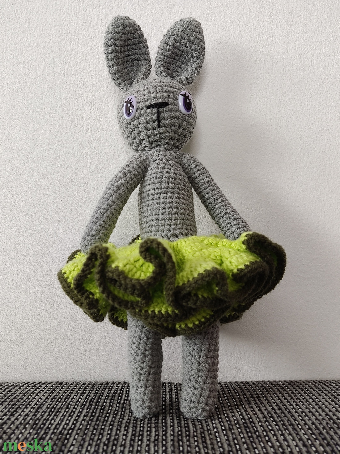 Horgolt nyuszi  - játék & sport - plüssállat & játékfigura - nyuszi - Meska.hu