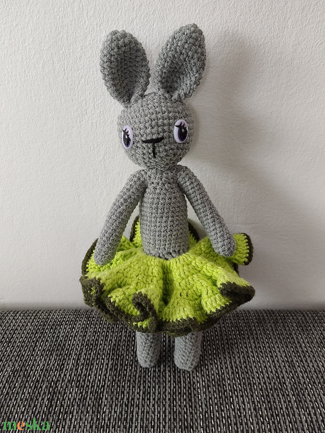 Horgolt nyuszi  - játék & sport - plüssállat & játékfigura - nyuszi - Meska.hu