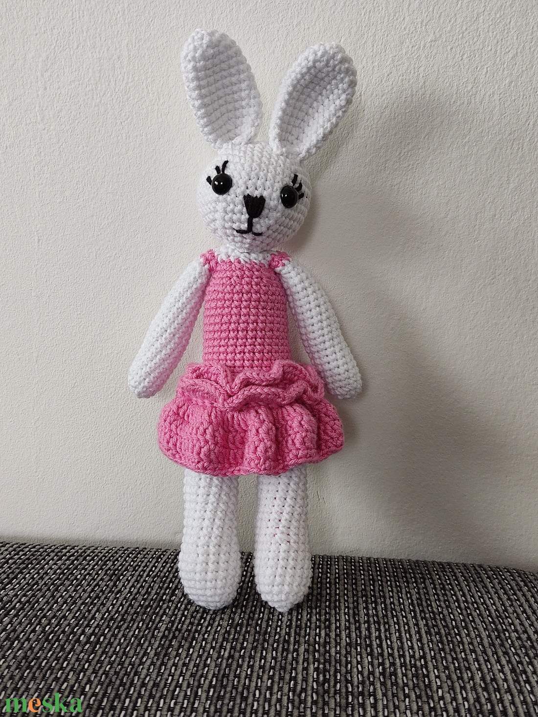 Horgolt nyuszi  - játék & sport - plüssállat & játékfigura - nyuszi - Meska.hu