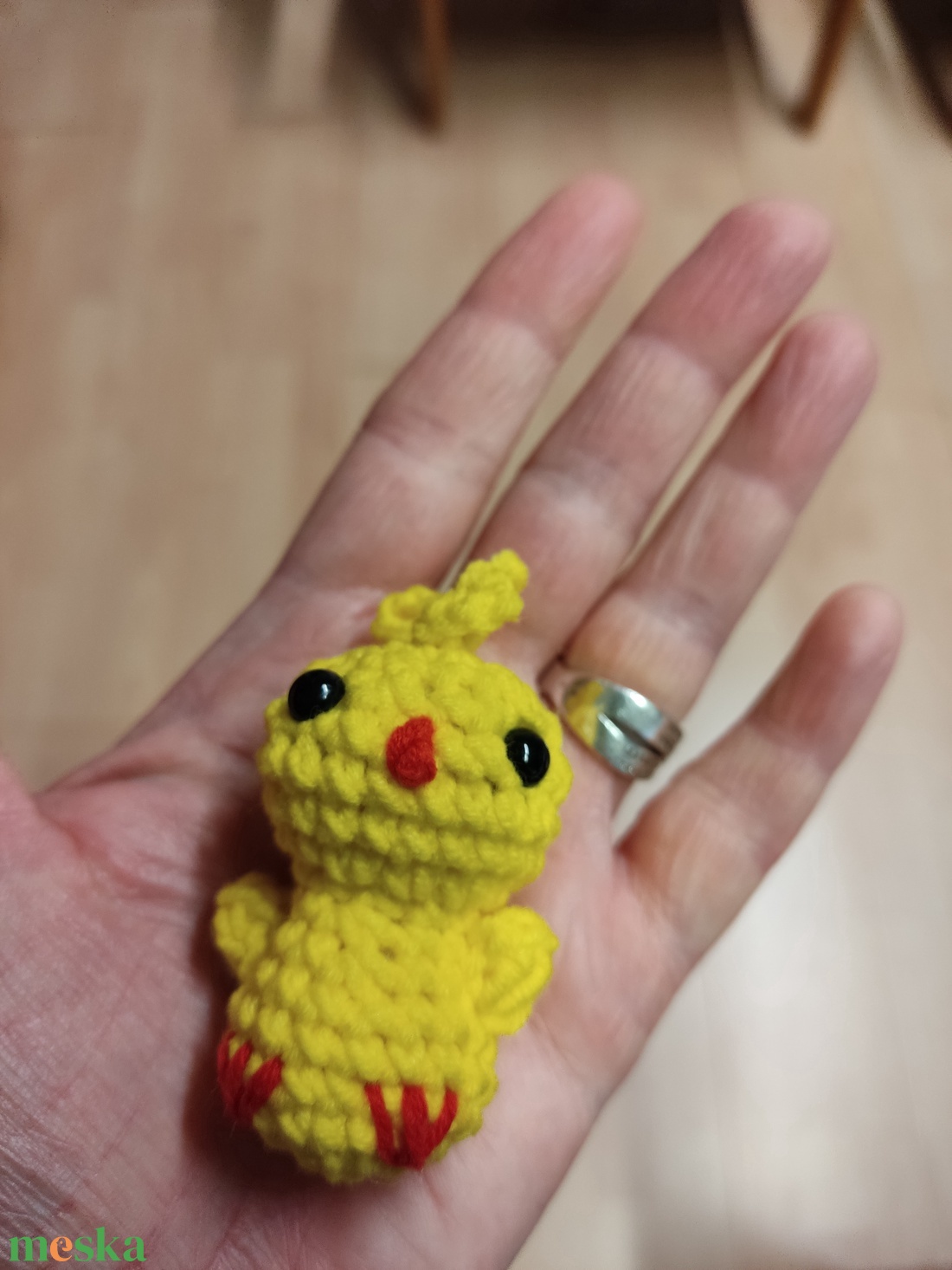 Kicsi horgolt csibe - ünnepi díszek, dekorációk - húsvéti díszek és dekorációk - húsvéti tojás, hímestojás - Meska.hu