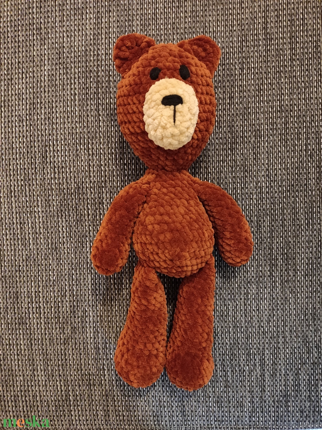 Horgolt plüss maci - játék & sport - plüssállat & játékfigura - maci - Meska.hu