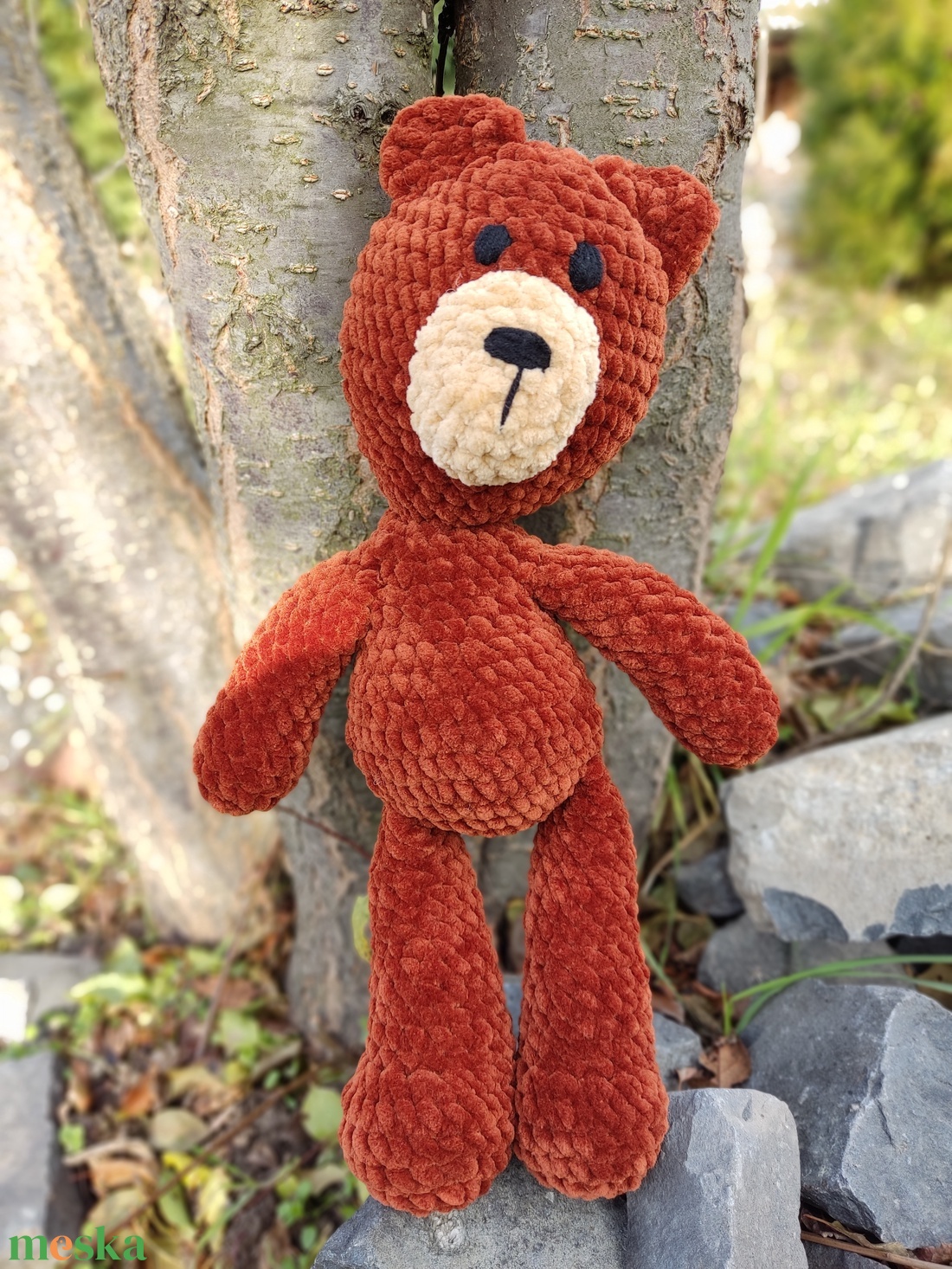 Horgolt plüss maci - játék & sport - plüssállat & játékfigura - maci - Meska.hu