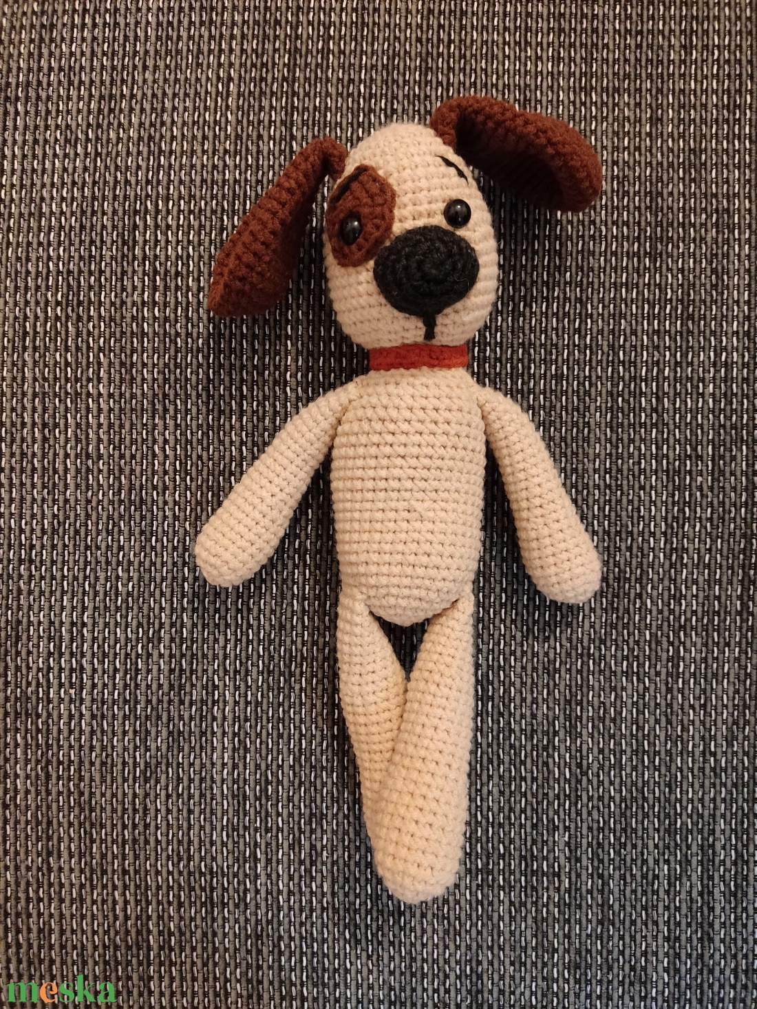 Horgolt cuki kutya - játék & sport - plüssállat & játékfigura - kutya - Meska.hu