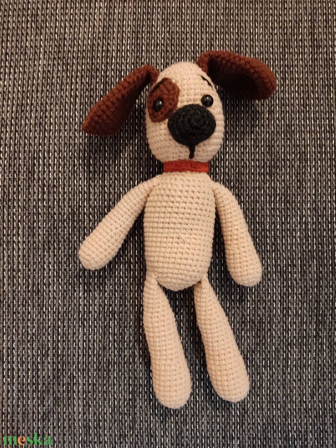 Horgolt cuki kutya - játék & sport - plüssállat & játékfigura - kutya - Meska.hu