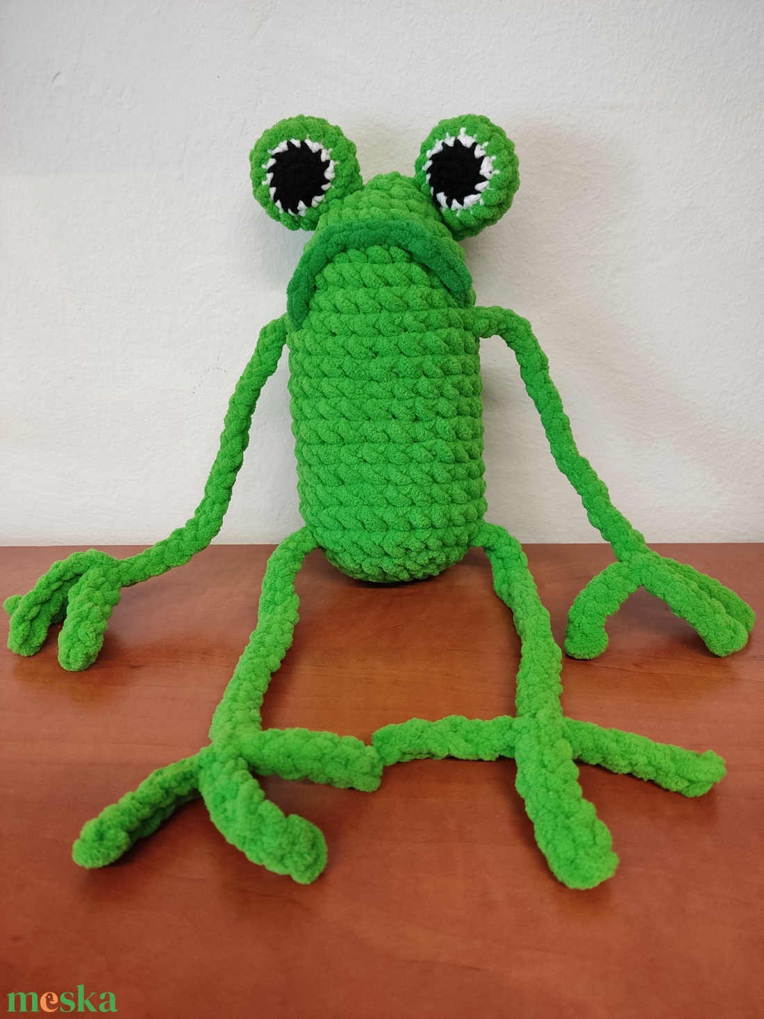 Horgolt plüss béka - játék & sport - plüssállat & játékfigura - béka - Meska.hu